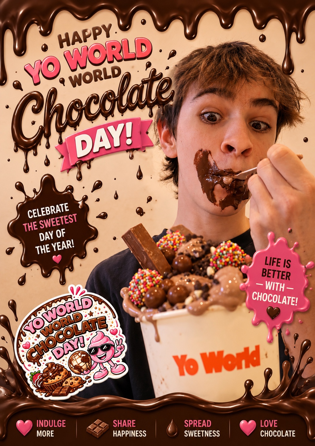 Fun Yo World chocolate day promotion